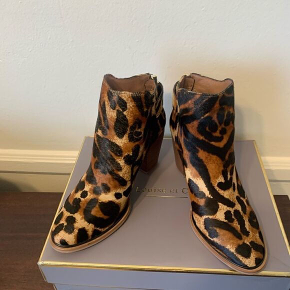 Louise et cie thisbee genuine calf hair upper leather lining bootie size 7 - Picture 10 of 16
